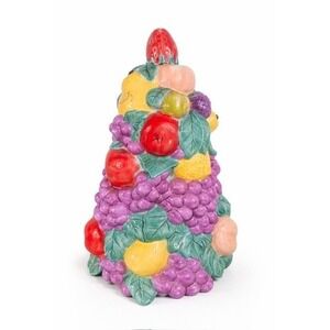 Vintage Holland Mold Fruit Tree Topiary Hand Painted Ceramic‎ 1975